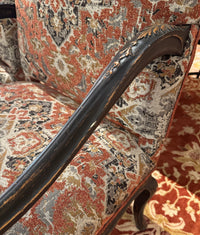 Pair Regence Revival Needlepoint Painted Fauteuil