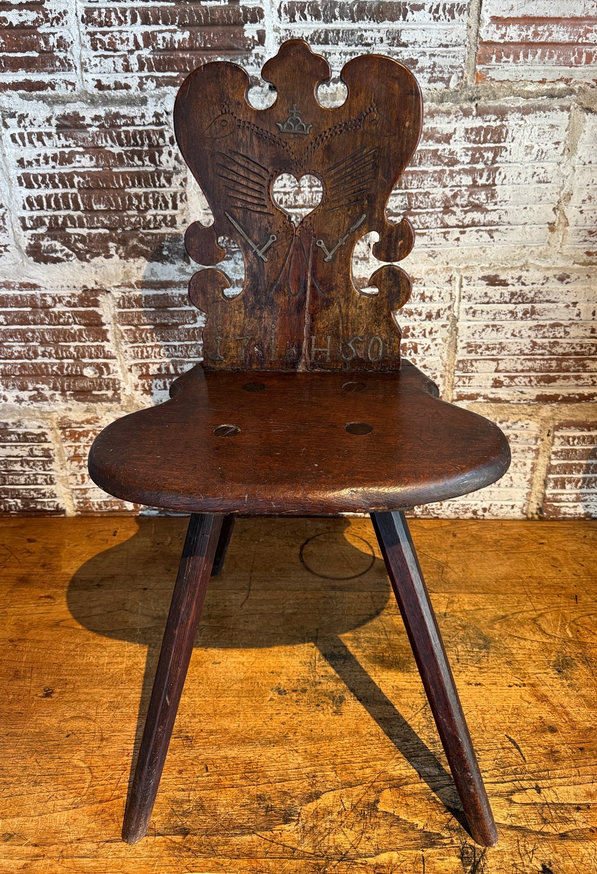 18th Century Austrian Hapsburg Empire Betrothal Chair
