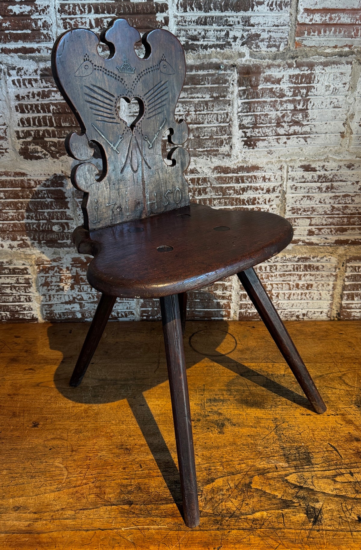 18th Century Austrian Hapsburg Empire Betrothal Chair