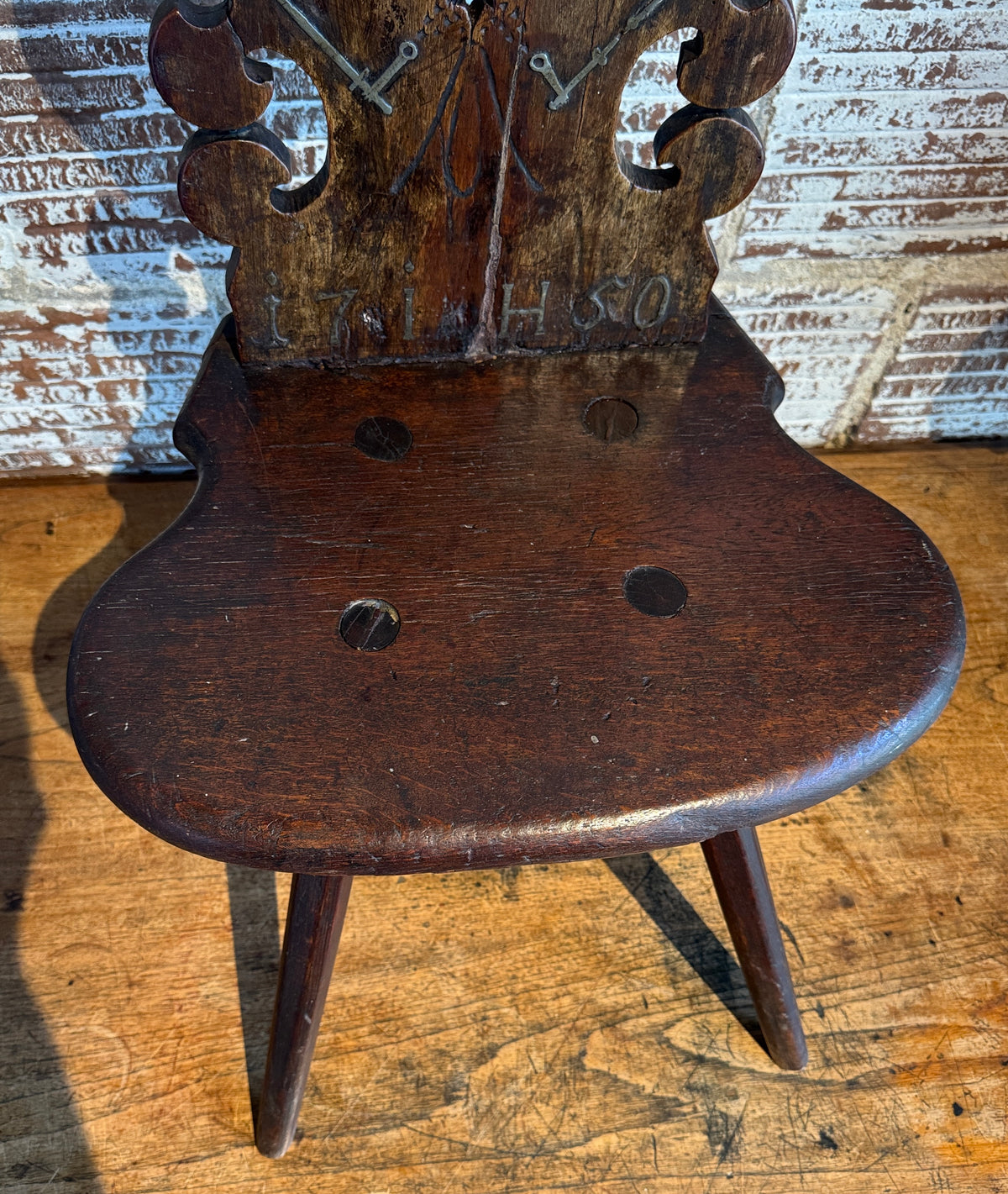 18th Century Austrian Hapsburg Empire Betrothal Chair