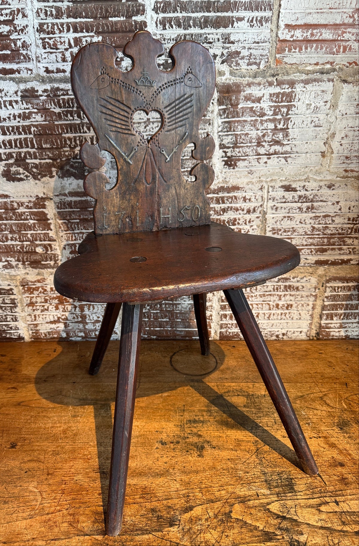 18th Century Austrian Hapsburg Empire Betrothal Chair
