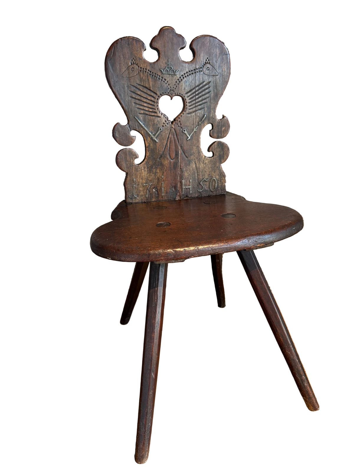 18th Century Austrian Hapsburg Empire Betrothal Chair