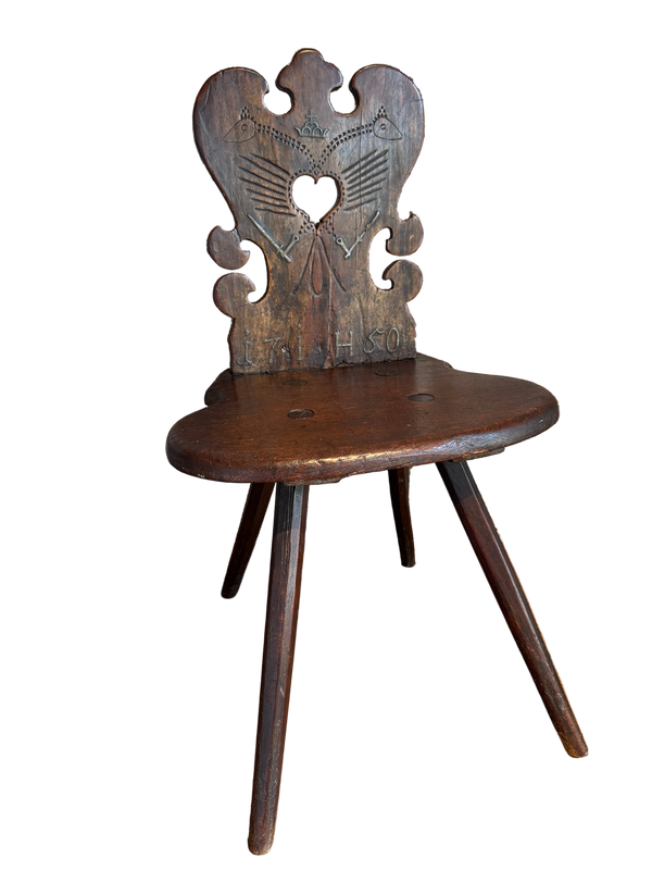 18th Century Austrian Hapsburg Empire Betrothal Chair