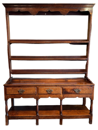 Early 18th Century Open Back Welsh Dresser