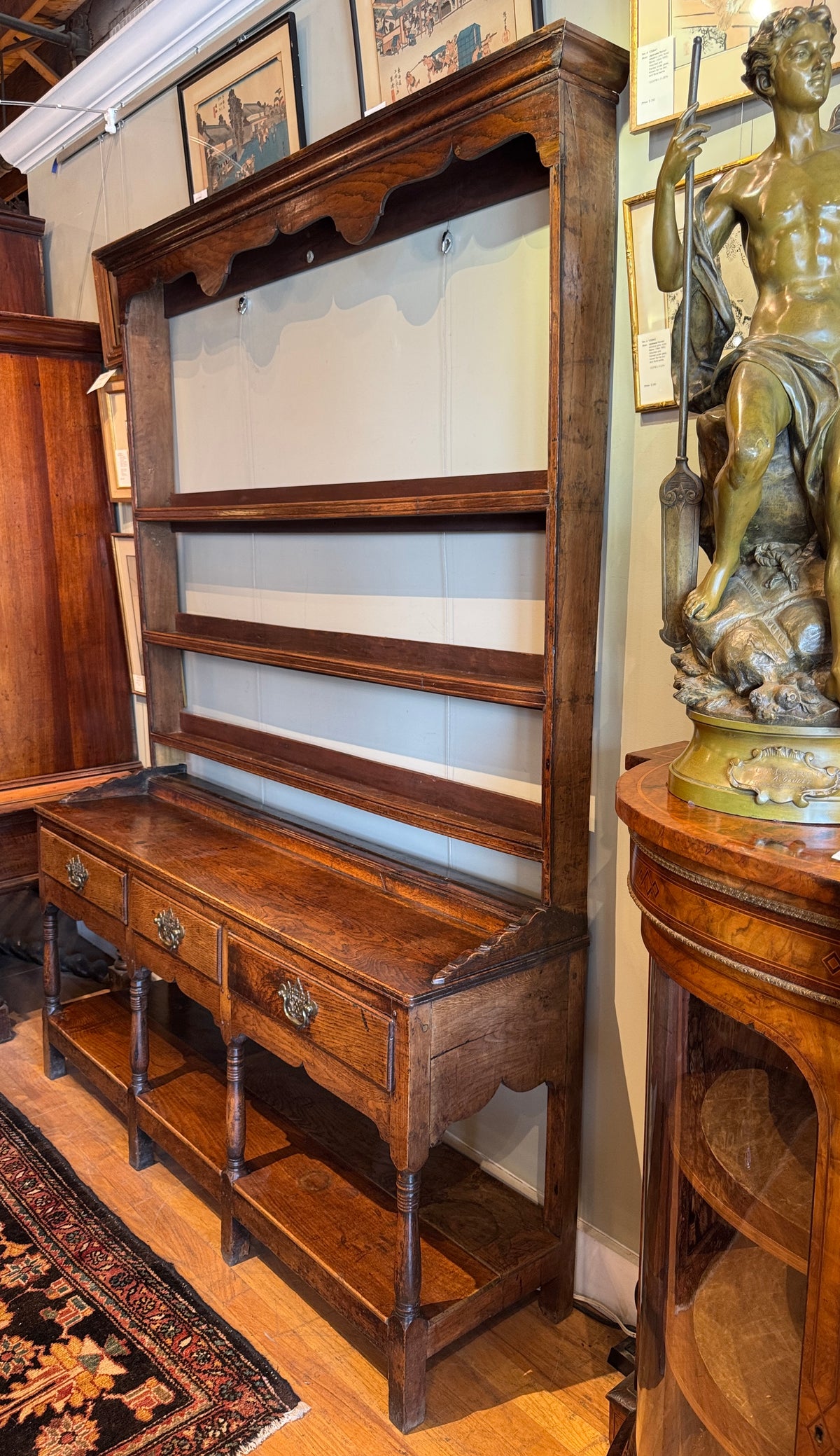 Early 18th Century Open Back Welsh Dresser