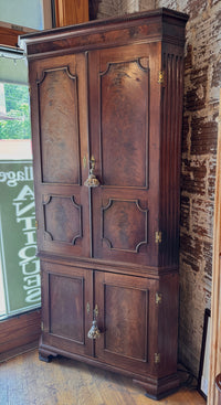 18th Century Chippendale Mahogany Corner Cupboard