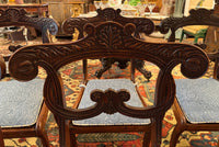 Set of 6 English Regency Mahogany Caned Dining Chairs
