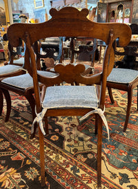 Set of 6 English Regency Mahogany Caned Dining Chairs
