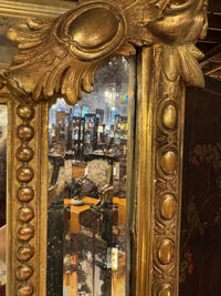Antique French Louis Philippe Carved Gilt Mirror