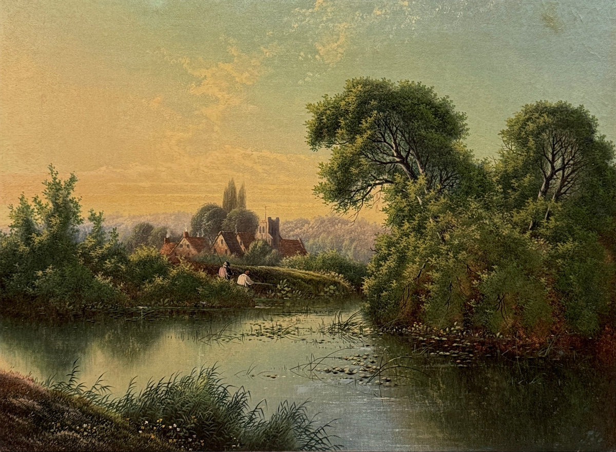 19th Century English Landscape Painting by Edwin Boddington