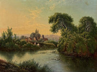 19th Century English Landscape Painting by Edwin Boddington