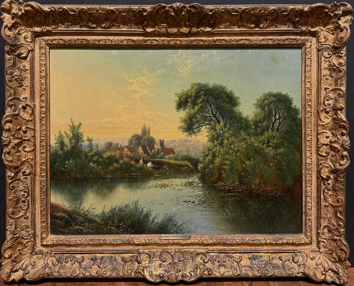 19th Century English Landscape Painting by Edwin Boddington