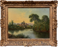 19th Century English Landscape Painting by Edwin Boddington