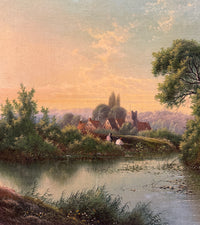 19th Century English Landscape Painting by Edwin Boddington