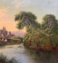 19th Century English Landscape Painting by Edwin Boddington
