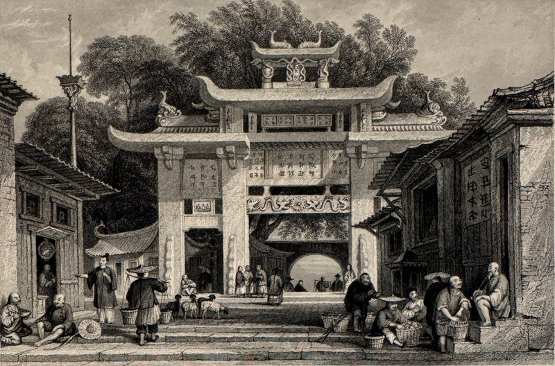 "Entrance Into the City of Amoy," Engraving After Thomas Allom