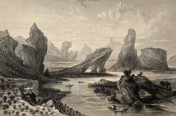 "Woo-e-shan, or Bohea Hills, Province of Fo-kien," Engraving After Thomas Allom