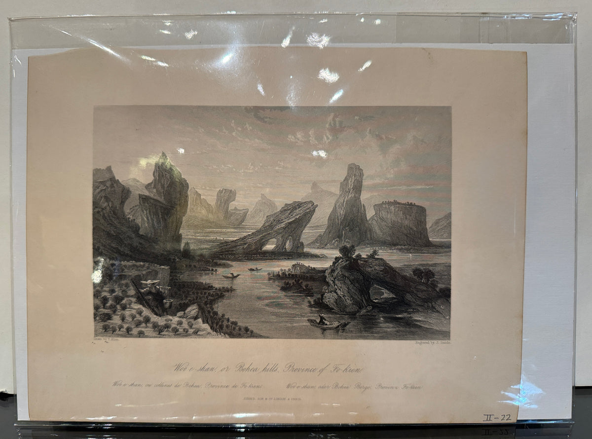 "Woo-e-shan, or Bohea Hills, Province of Fo-kien," Engraving After Thomas Allom