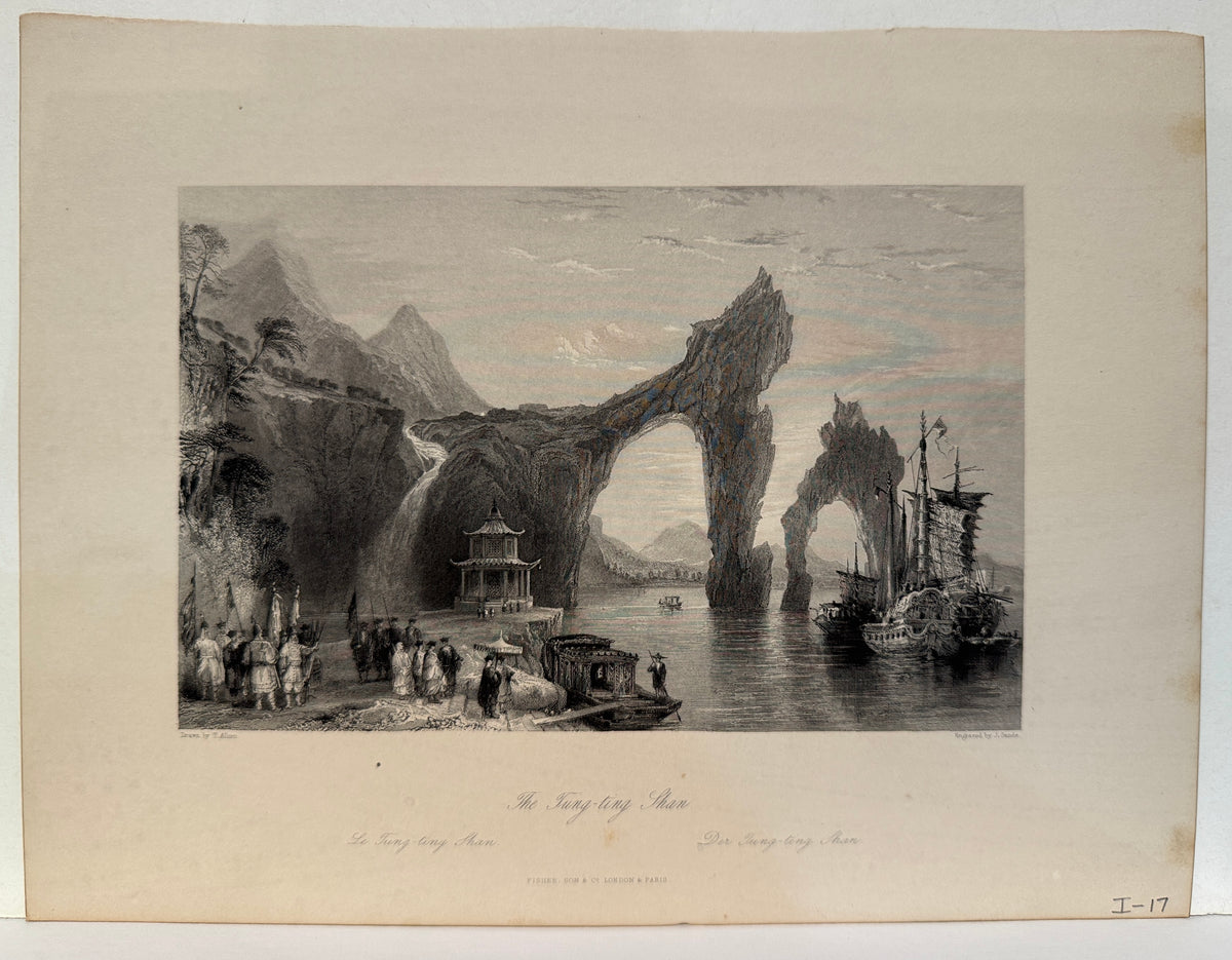 "The Tung-ting Shan," Engraving After Thomas Allom