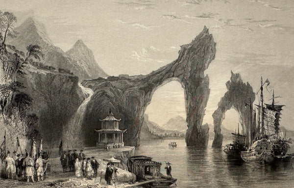"The Tung-ting Shan," Engraving After Thomas Allom