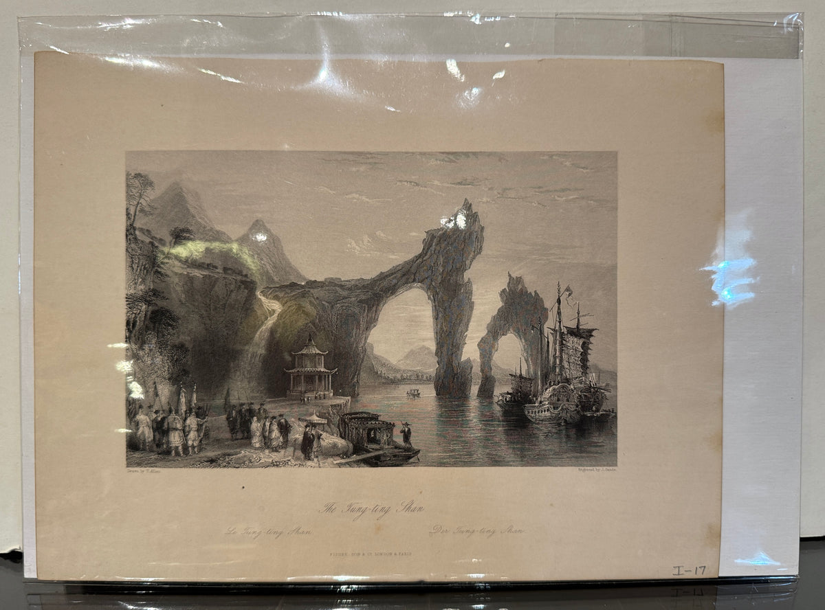 "The Tung-ting Shan," Engraving After Thomas Allom
