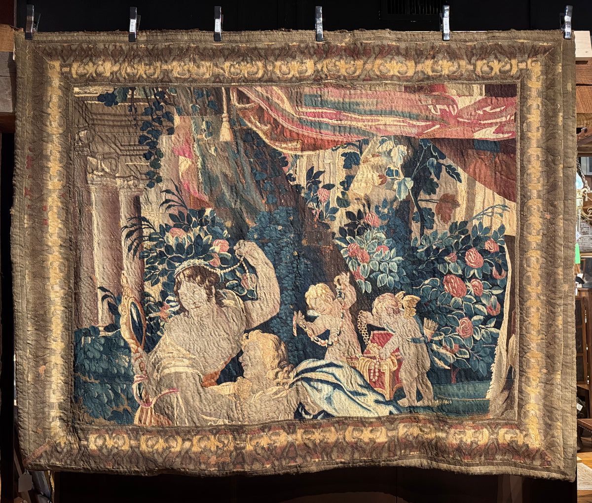 Late 17th Century French Tapestry, "Rinaldo and Armida"