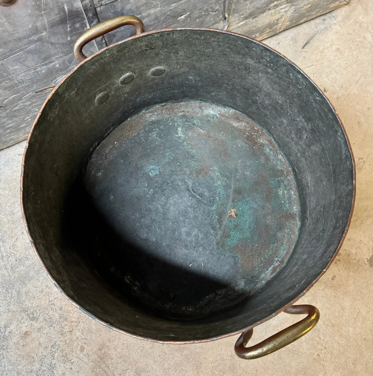Large Mid 19th Century Copper Cauldron