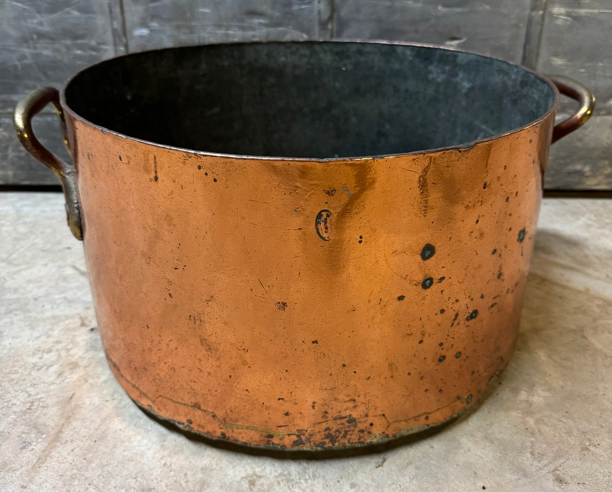 Large Mid 19th Century Copper Cauldron