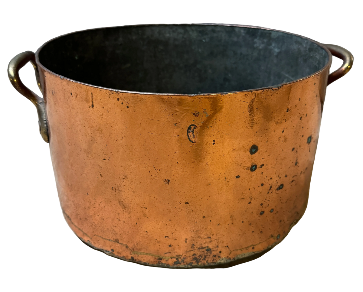 Large Mid 19th Century Copper Cauldron