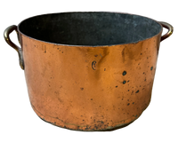 Large Mid 19th Century Copper Cauldron