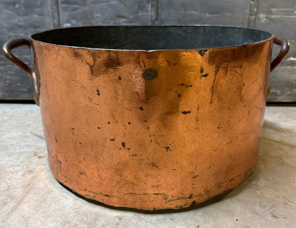 Large Mid 19th Century Copper Cauldron