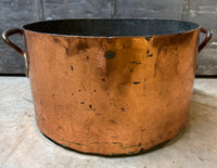 Large Mid 19th Century Copper Cauldron
