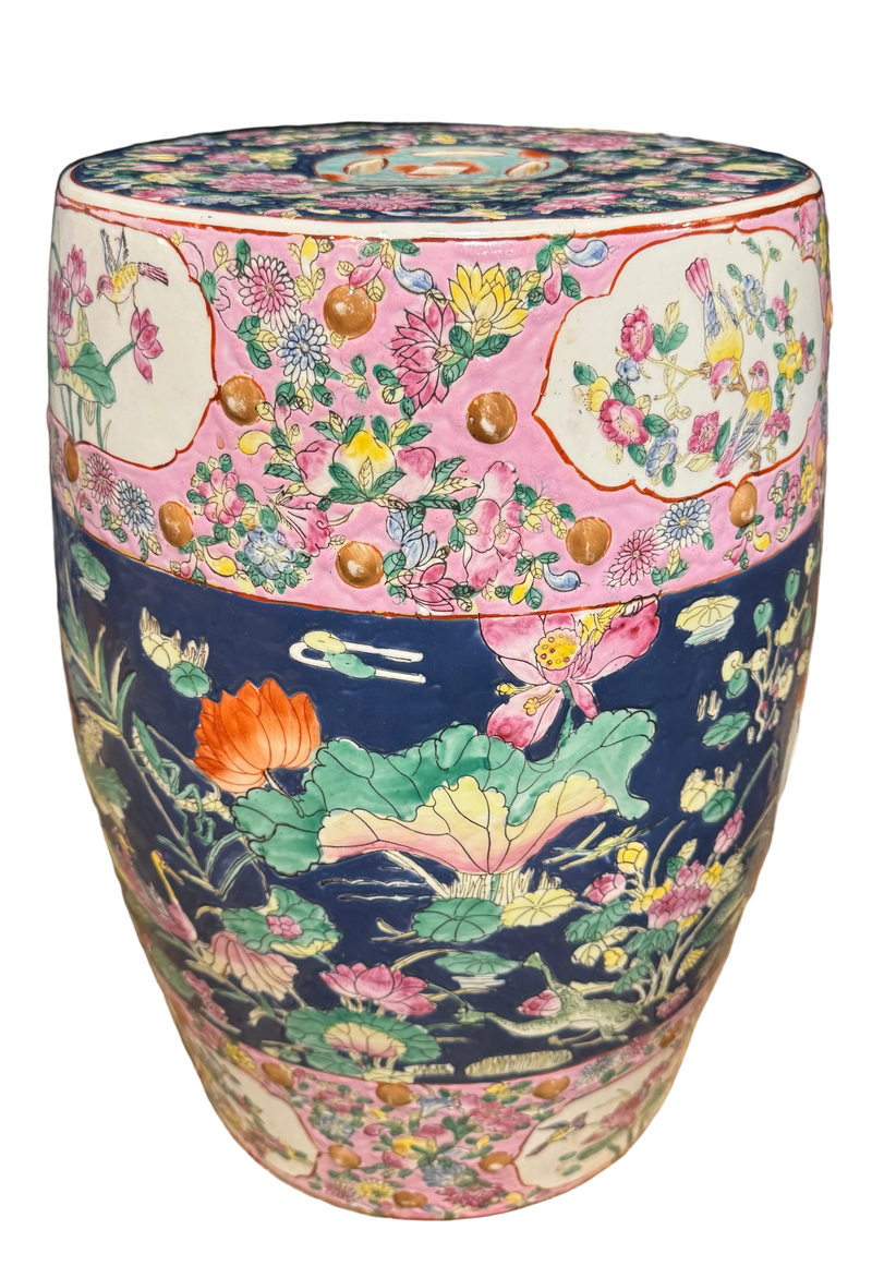 Famille Rose Garden Stool