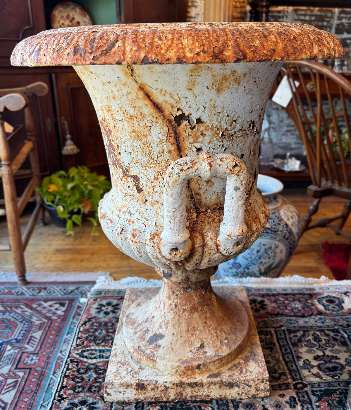 19th Century Neoclassical Style Cast Iron Urn