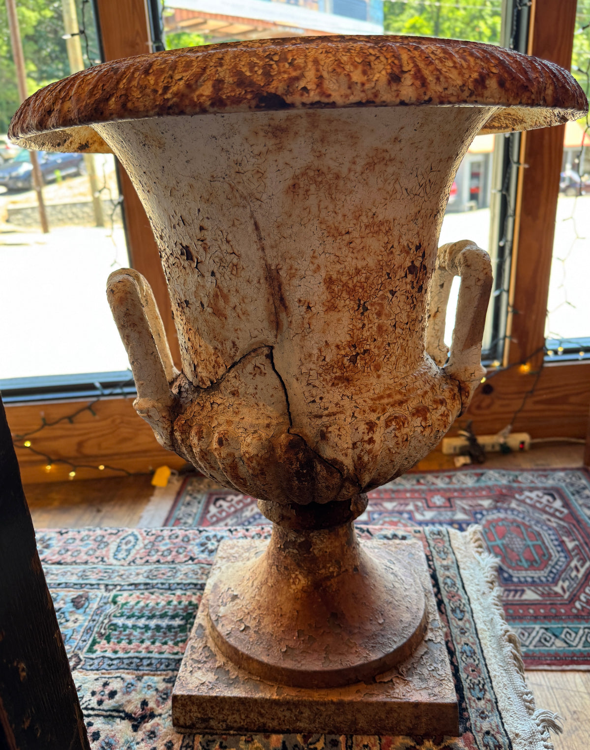 19th Century Neoclassical Style Cast Iron Urn