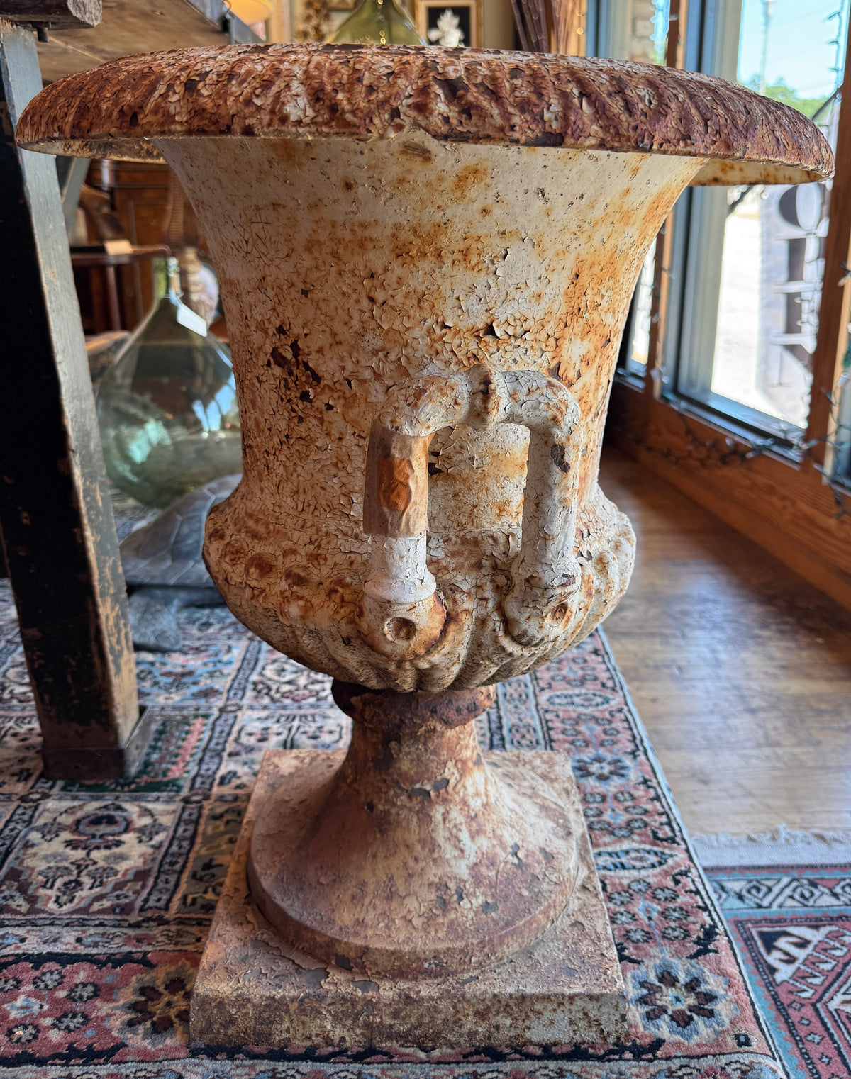 19th Century Neoclassical Style Cast Iron Urn