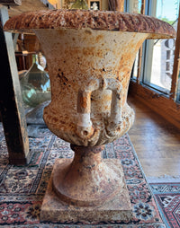 19th Century Neoclassical Style Cast Iron Urn
