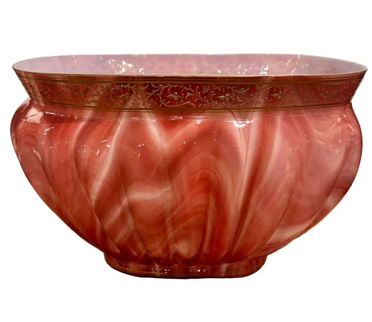 Art Glass Jardiniere Attributed To Loetz