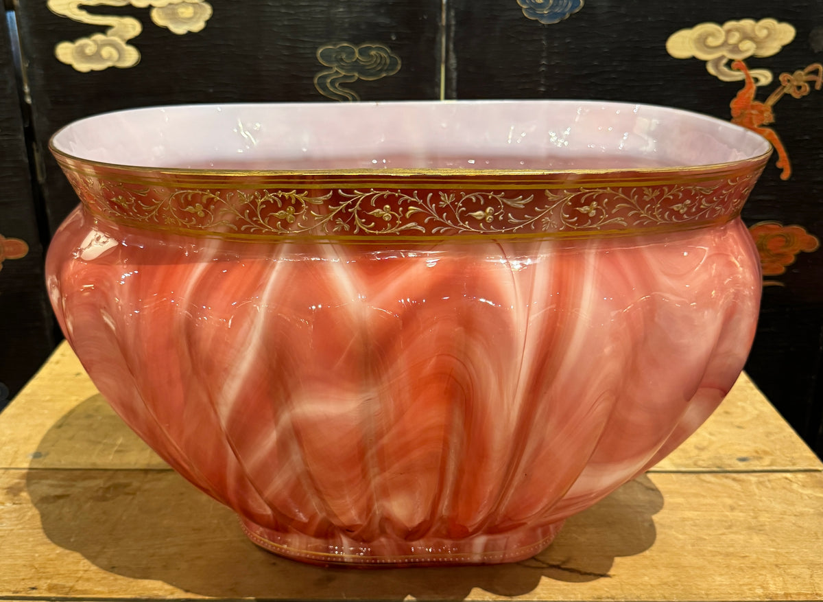 Art Glass Jardiniere Attributed To Loetz