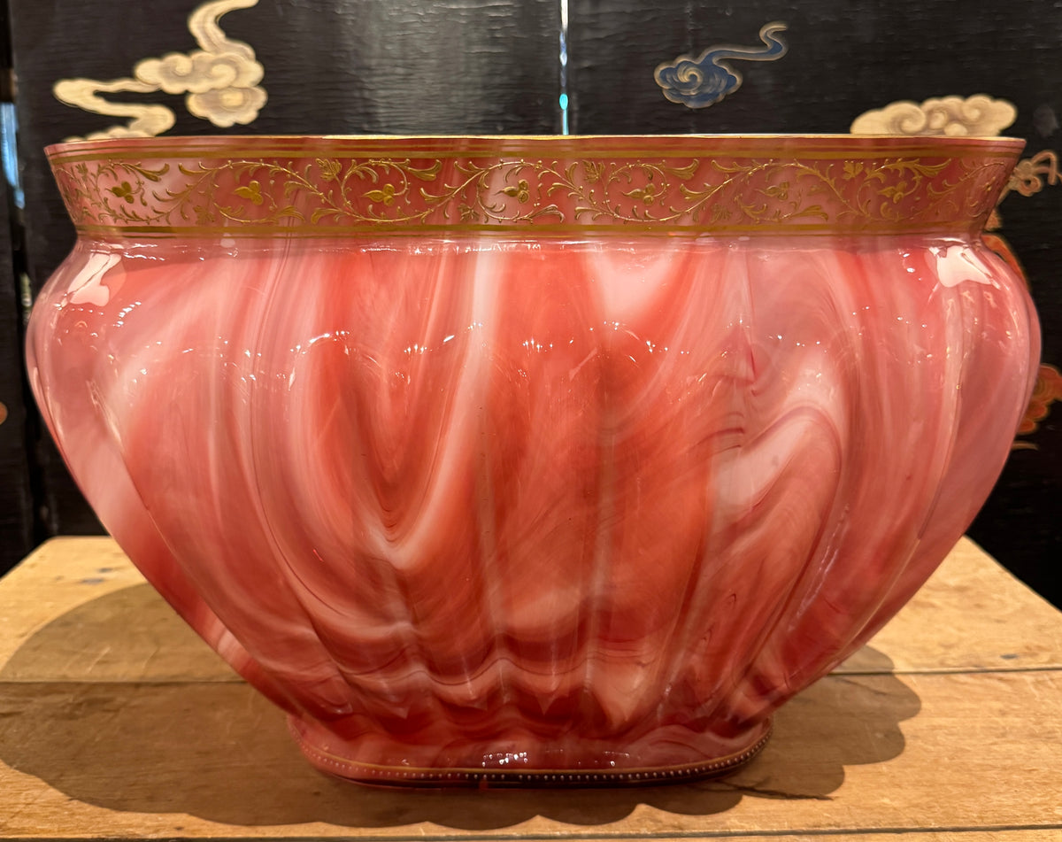 Art Glass Jardiniere Attributed To Loetz