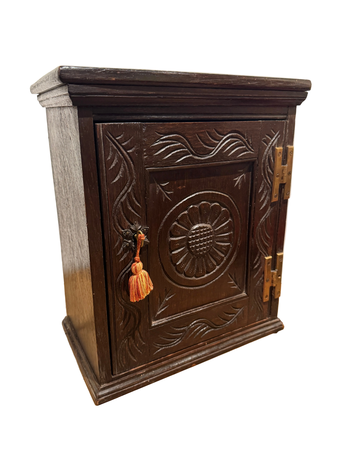 19th Century Jacobean Revival Table Top Valuables Cabinet