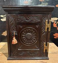 19th Century Jacobean Revival Table Top Valuables Cabinet