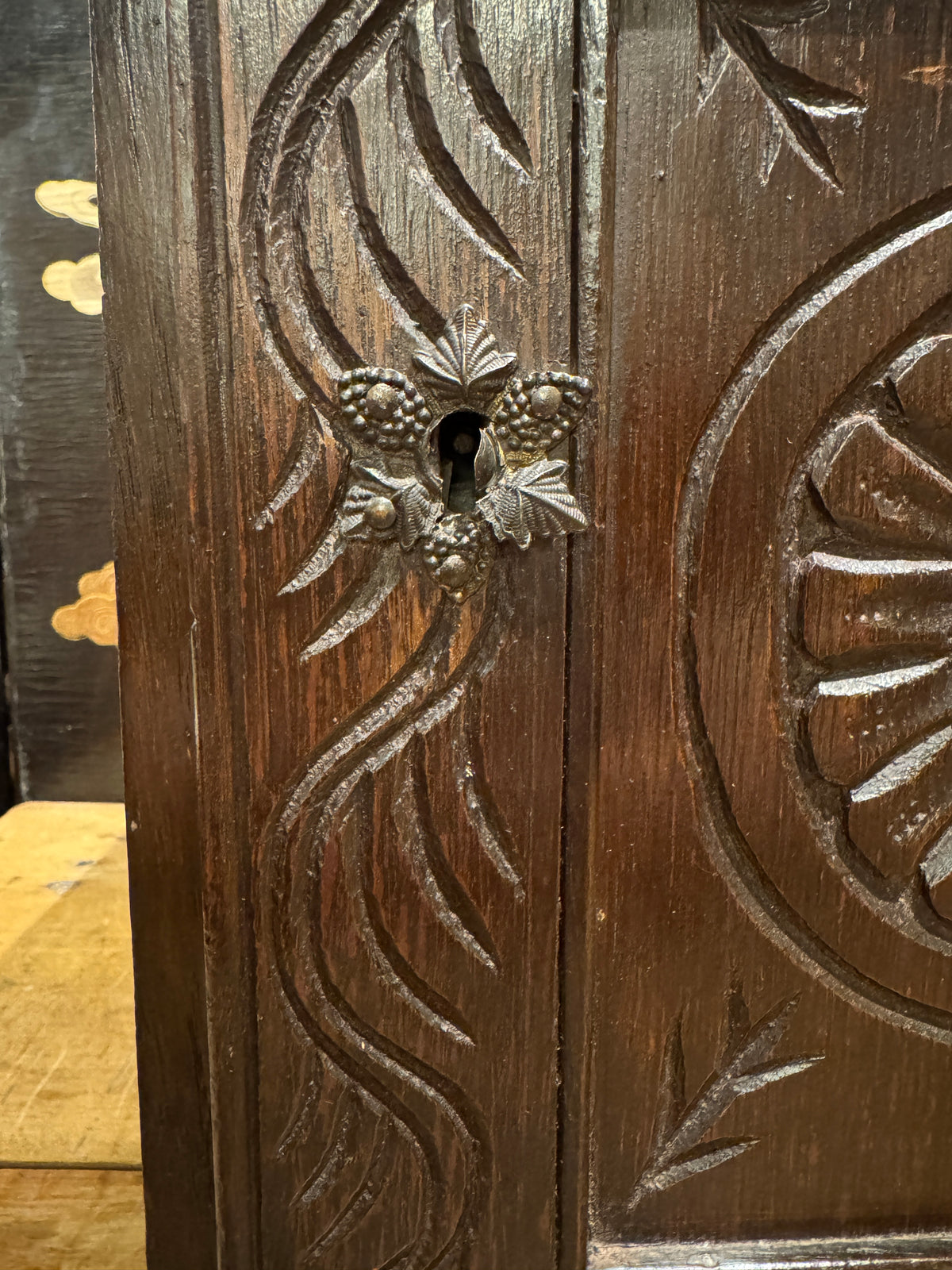 19th Century Jacobean Revival Table Top Valuables Cabinet