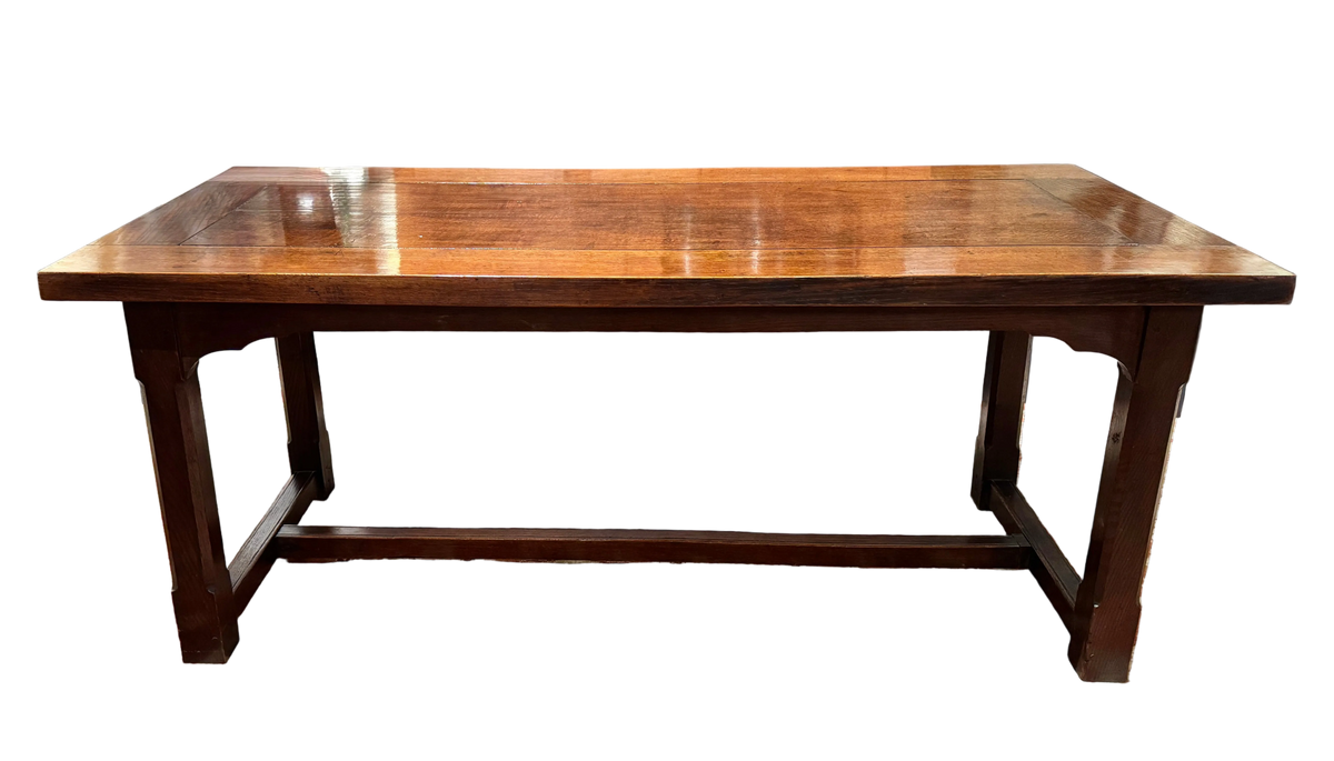 Late 19th Century English Gothic Revival Oak Library Table