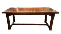 Late 19th Century English Gothic Revival Oak Library Table