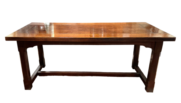 Late 19th Century English Gothic Revival Oak Library Table