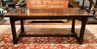 Late 19th Century English Gothic Revival Oak Library Table