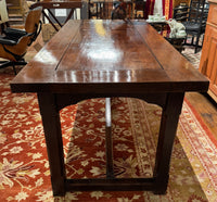 Late 19th Century English Gothic Revival Oak Library Table