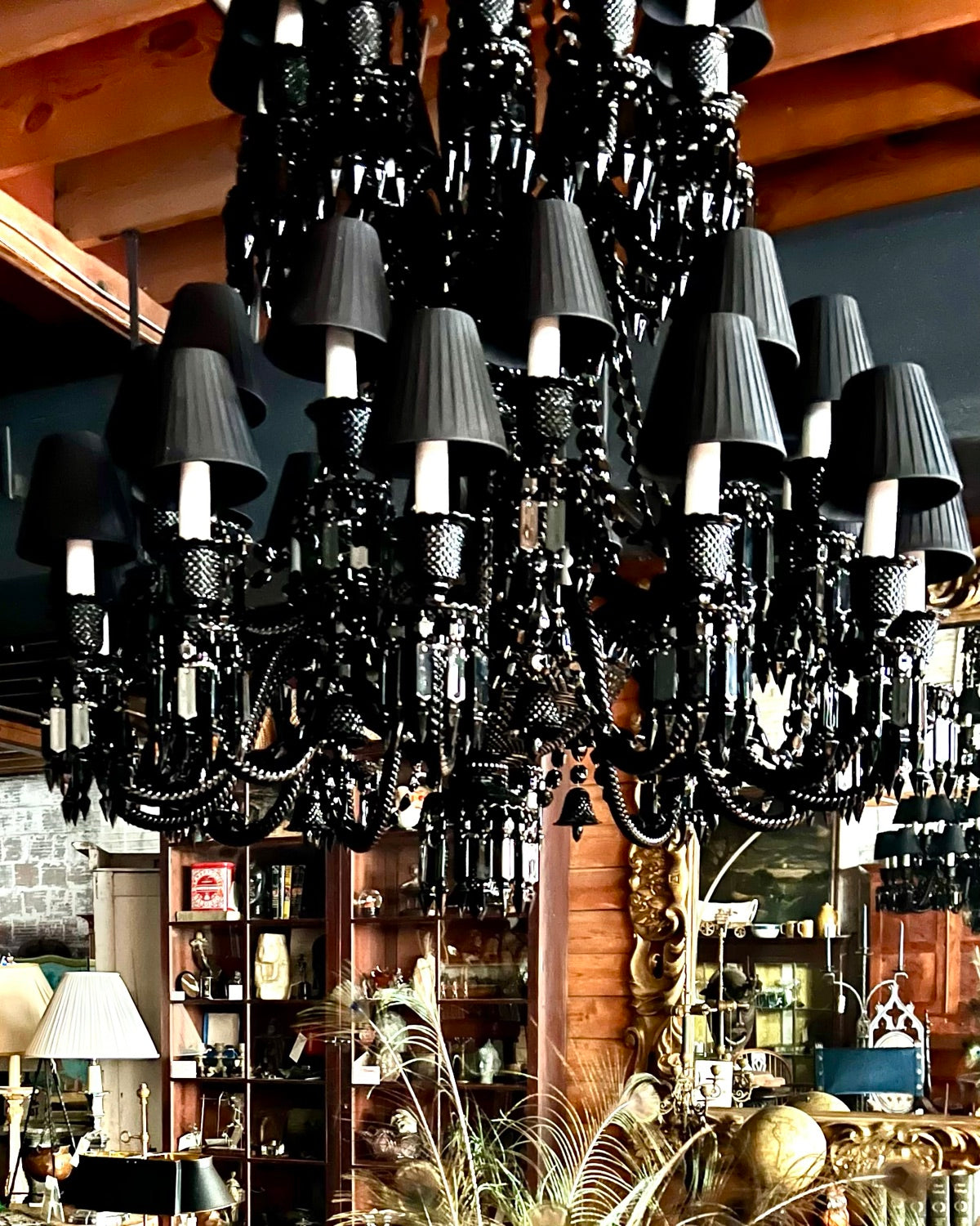 Antique chandeliers and hanging light fixtures